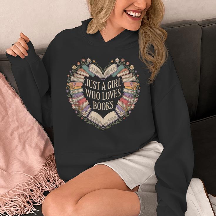 Just a Girl Who Loves Books Book Lover Librarian For Women Unisex Hoodie