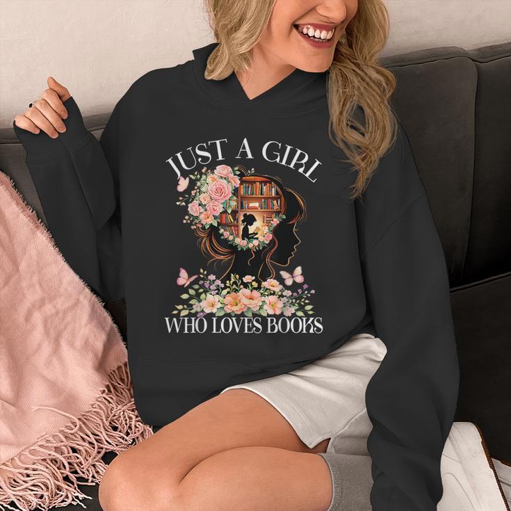 Just A Girl Who Loves Books Book Lover Reading For Women Unisex Hoodie Just A Girl Who Loves Books Book Lover Reading For Women Unisex Hoodie