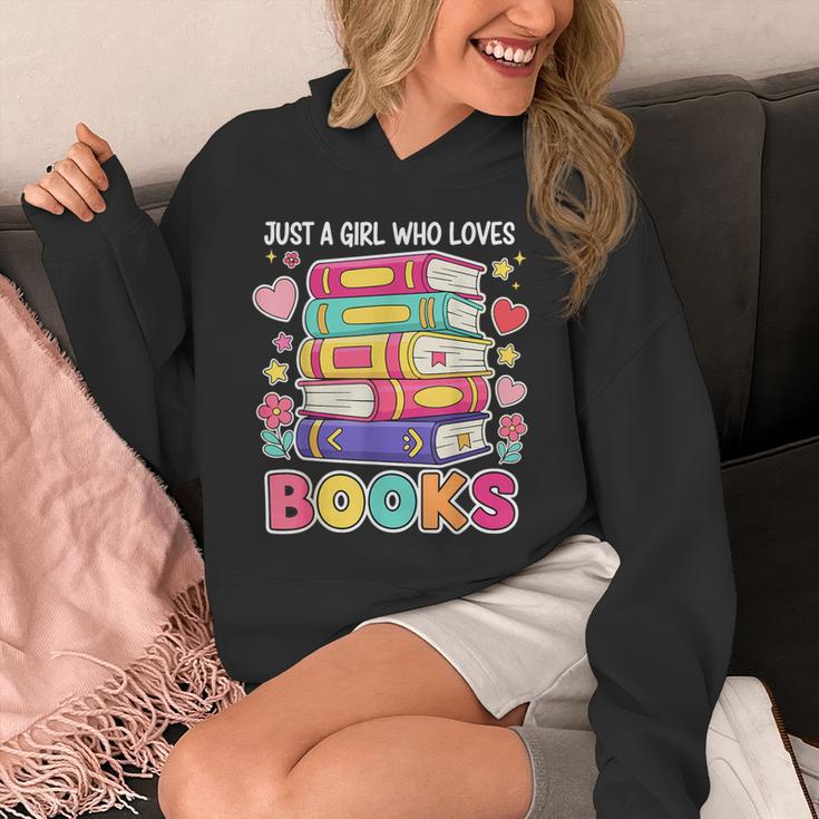 Just A Girl Who Loves Books Reading Library Unisex Hoodie Just A Girl Who Loves Books Reading Library Unisex Hoodie