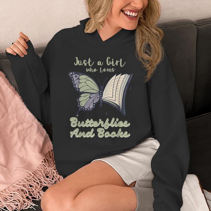 Just a Girl Who Loves Butterflies And Books Butterfly Unisex Hoodie Just a Girl Who Loves Butterflies And Books Butterfly Unisex Hoodie