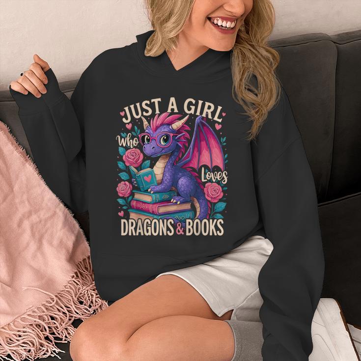 Just a Girl Who Loves Dragons And Books Dragon Unisex Hoodie