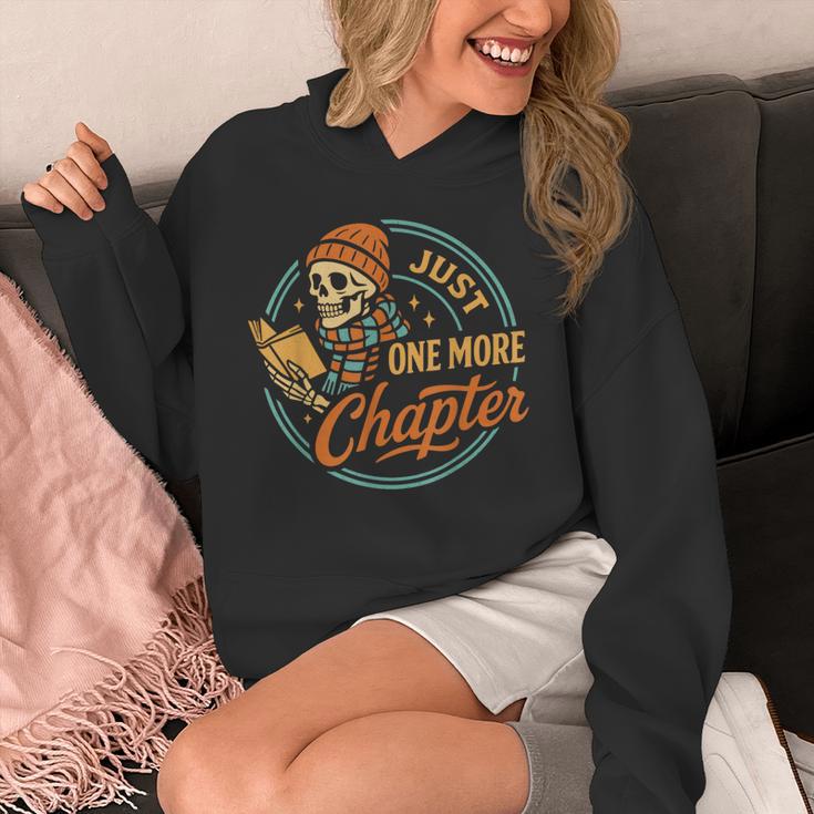 Just One More Chapter Skeleton Reading Book Scaft Beanie Unisex Hoodie
