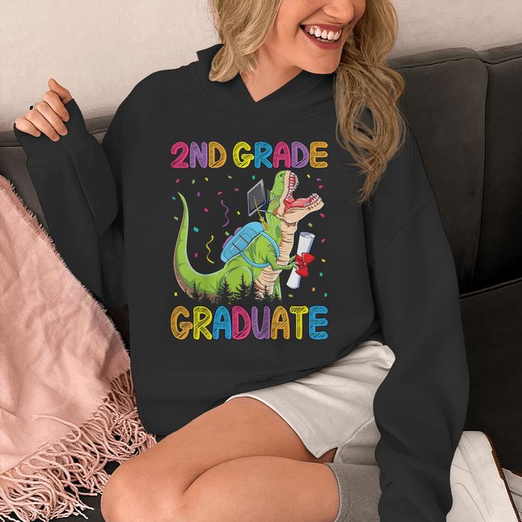 Kids 2nd Grade Graduate Dinosaur Trex 2nd Grade Graduation Unisex Hoodie