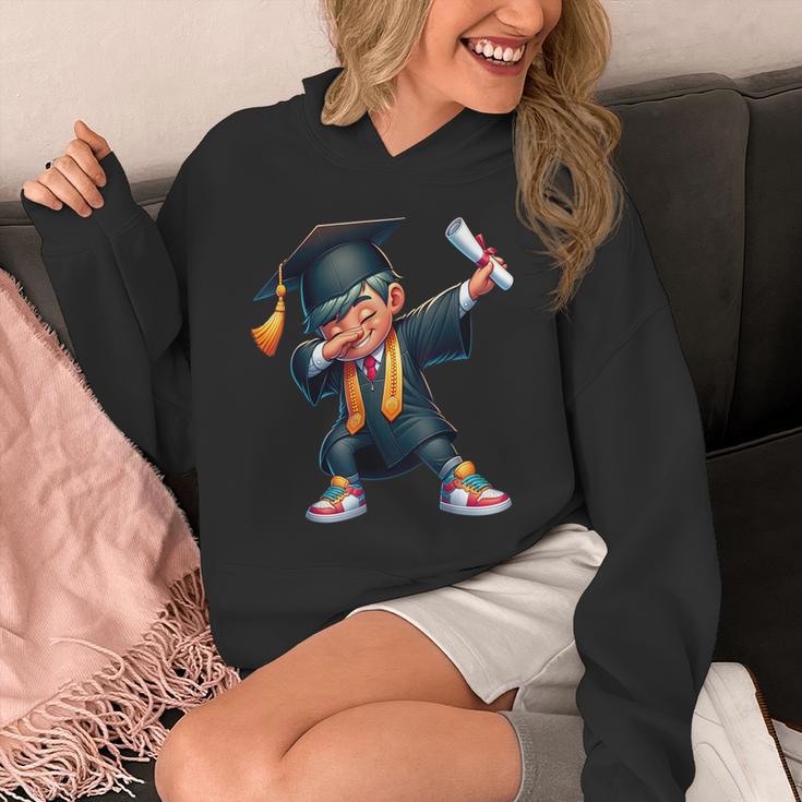 Kids Boys Grad Dabbing Graduation Class Of 2025 Unisex Hoodie