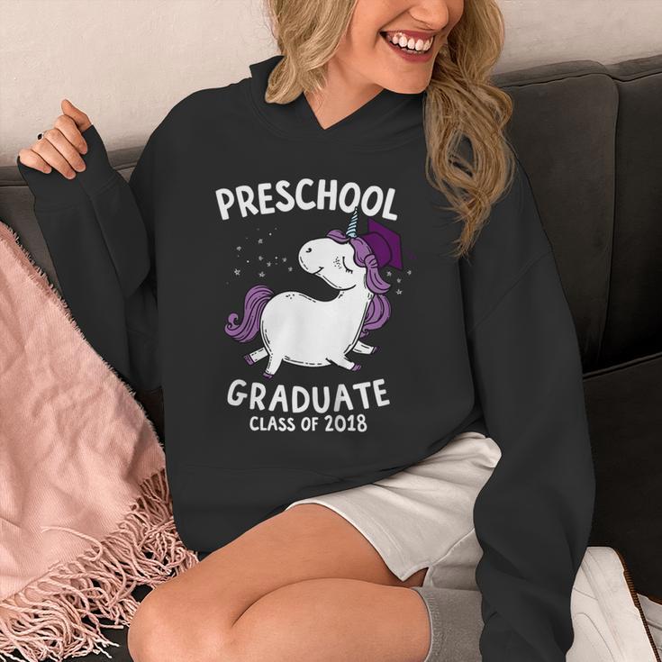 Kids Class Of 2018 Unicorn Preschool Graduation For Girls Unisex Hoodie
