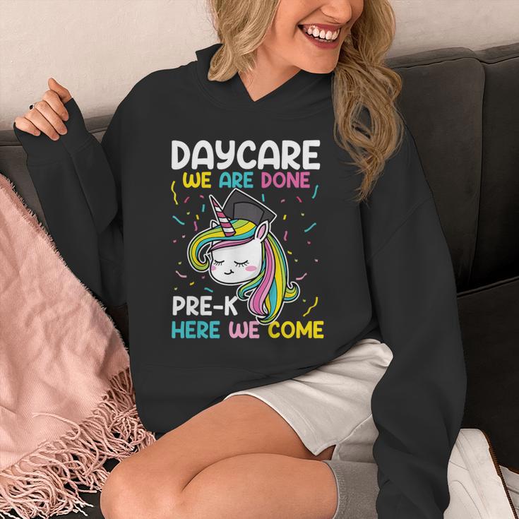 Kids Daycare Graduation Unicorn Last Day Of School Kids Unisex Hoodie