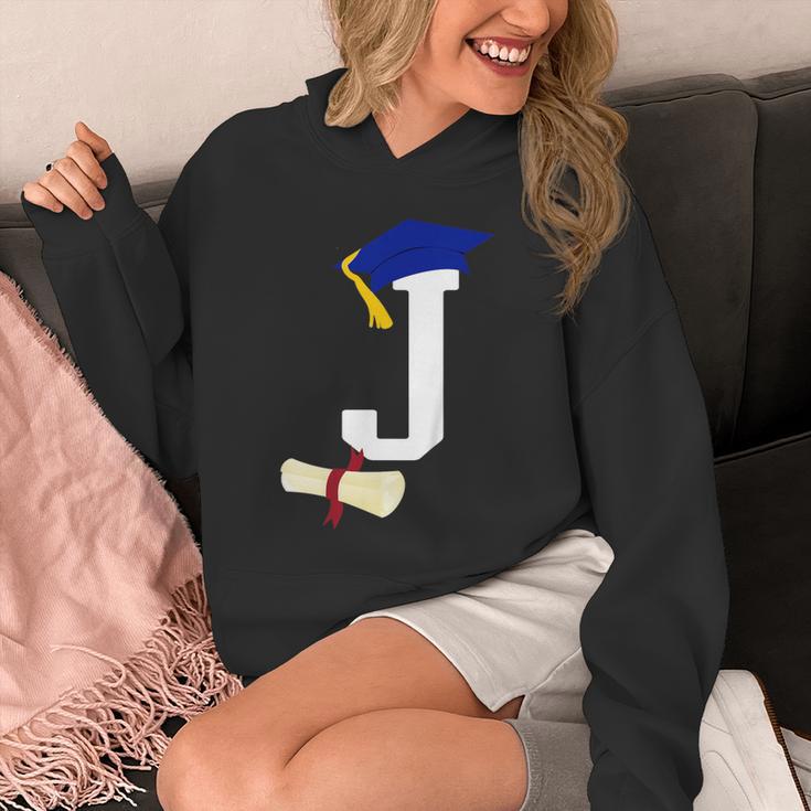 Kids Initial J Letter For Boys Preschool Graduation Kindergarten Unisex Hoodie