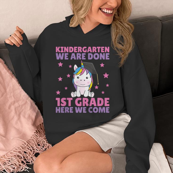 Kids Kindergarten Graduate Unicorn Graduation Unisex Hoodie