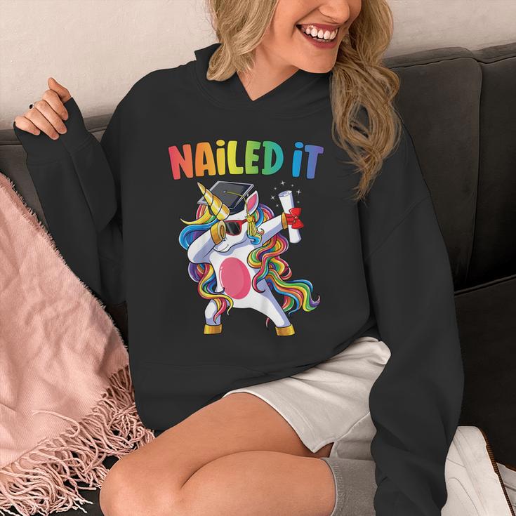 Kids Kindergarten Graduation Shirt Unicorn Graduate Nailed It Unisex Hoodie