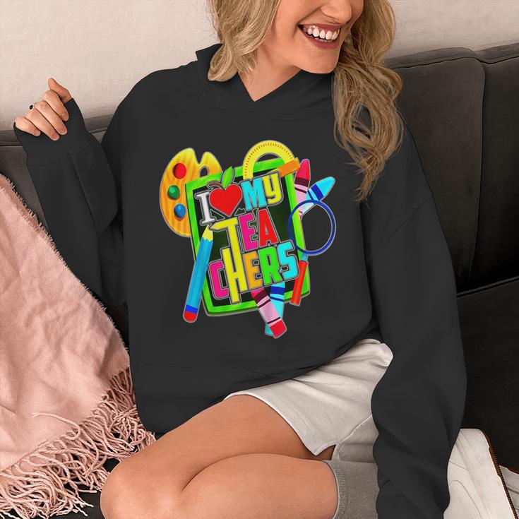 Kids Teens Graduation I Heart My Teachers I Love My Teachers Unisex Hoodie