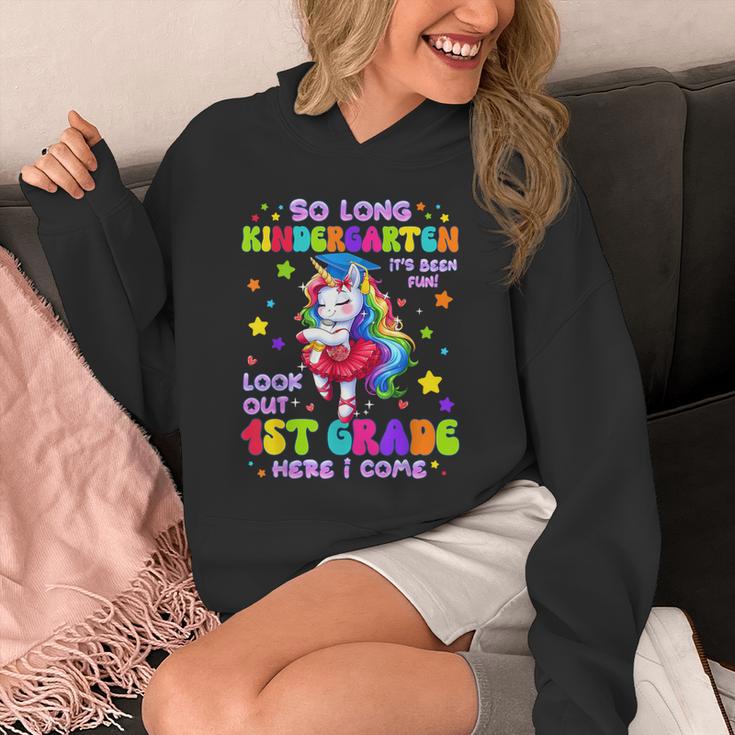 Kindergarten Graduation 2025 Graduate Girls Unicorn 1st Grad Unisex Hoodie
