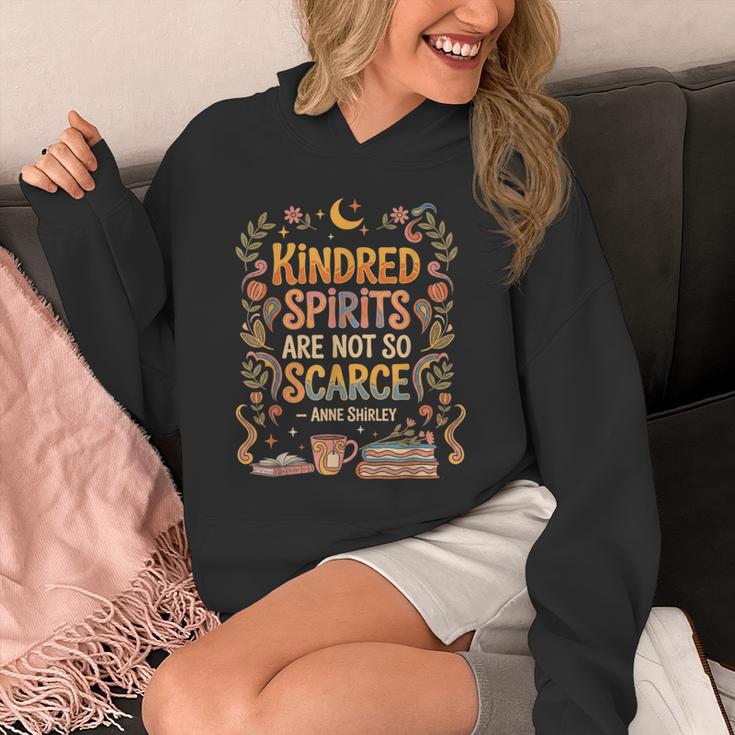 Kindred Spirits Are Not So Scarce Bookish Quote Unisex Hoodie