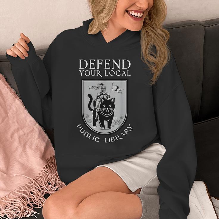 Knight Cat Defend Your Public Library Book Lover Unisex Hoodie Knight Cat Defend Your Public Library Book Lover Unisex Hoodie