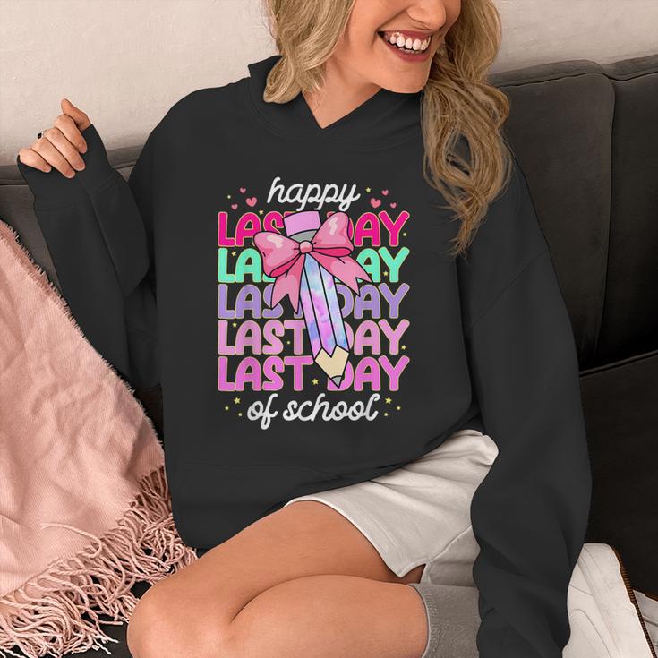 Last Day Of School Shirt Coquette Bow School Graduation Unisex Hoodie