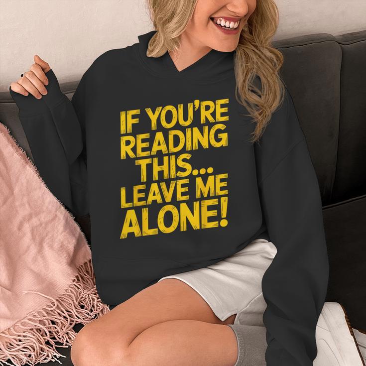 Leave Me Alone – Sarcastic Saying For Introverts Unisex Hoodie