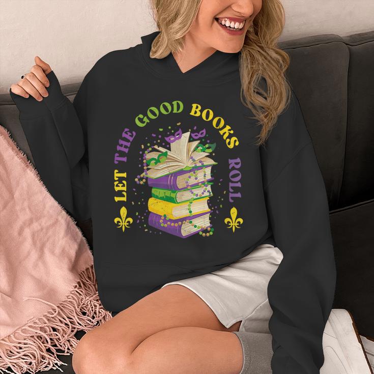 Let The Good Books Roll Mardi Gras Reading Unisex Hoodie Let The Good Books Roll Mardi Gras Reading Unisex Hoodie