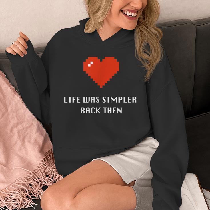 Life Was Simpler Back Then Nostalgia Retro Game Unisex Hoodie