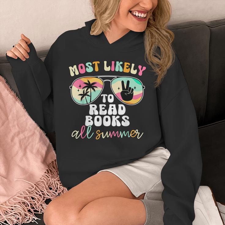 Most Likely To Read Books All Summer Teacher Student Unisex Hoodie