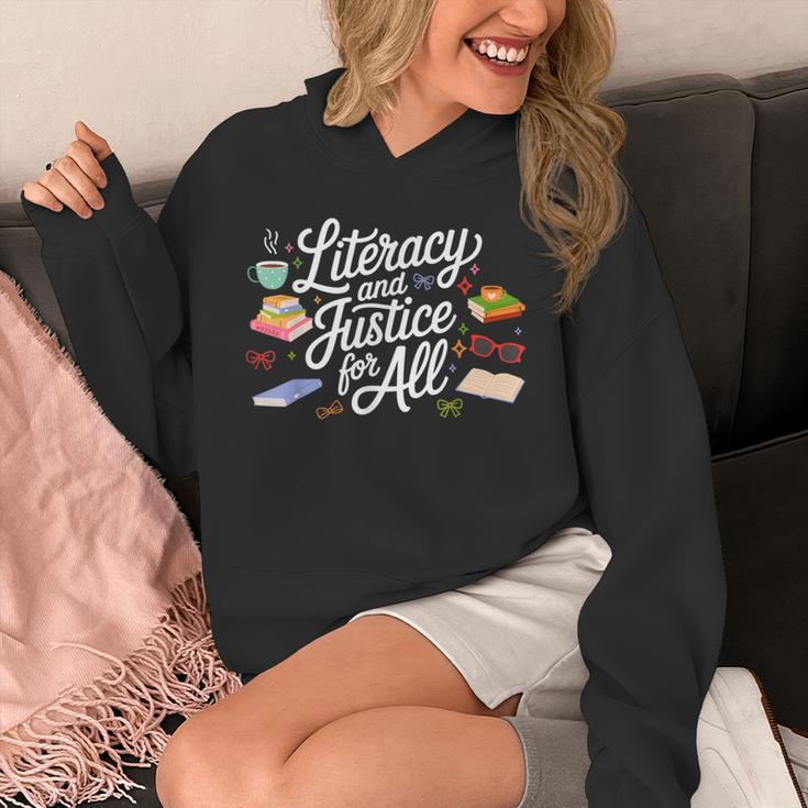Literacy And Justice For All Protect Libraries Banned Books Unisex Hoodie
