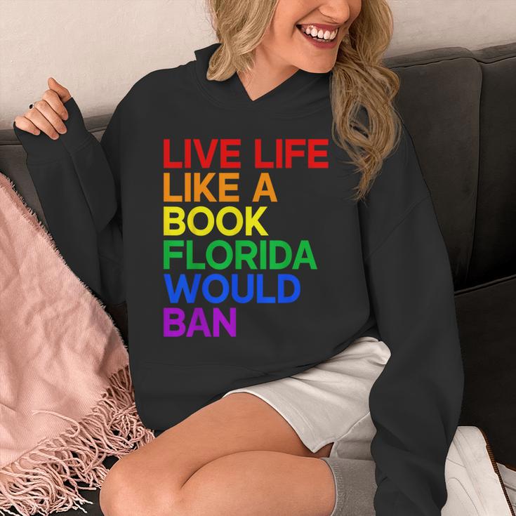 Live Life Like A Book Florida Would Ban LGBTQ Pride Equality Unisex Hoodie Live Life Like A Book Florida Would Ban LGBTQ Pride Equality Unisex Hoodie