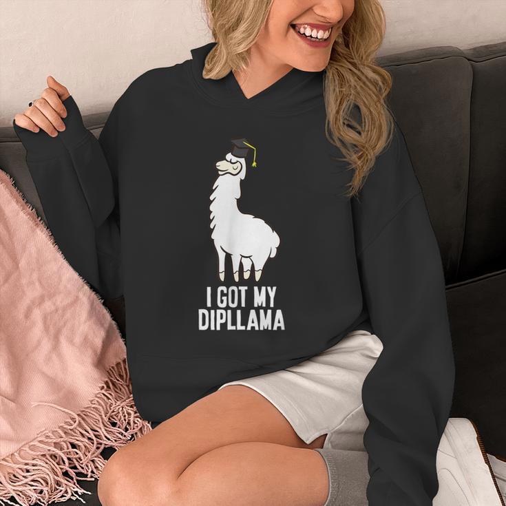LLama Graduation I Got My Dipllama Cute Llama Unisex Hoodie