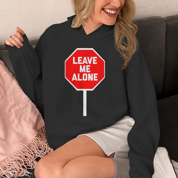 Loner Antisocial Introvert Stop Sign Says Leave Me Alone Unisex Hoodie Loner Antisocial Introvert Stop Sign Says Leave Me Alone Unisex Hoodie