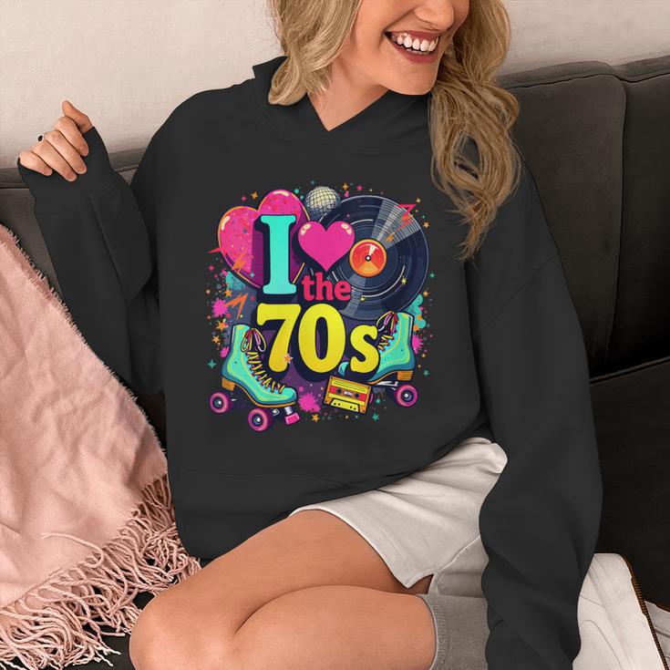 I Love The 70s Vintage Cassette Roller Vinyl Nostalgia 70s Unisex Hoodie