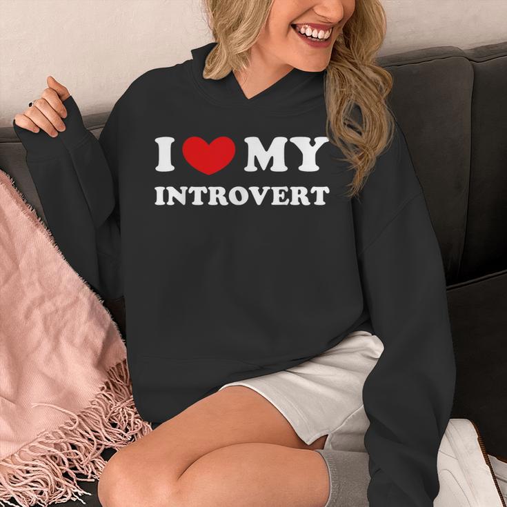 I Love My Introvert I Heart My Introvert Unisex Hoodie I Love My Introvert I Heart My Introvert Unisex Hoodie