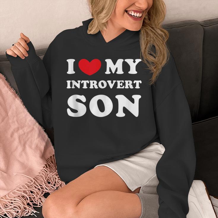 I Love My Introvert Son I Heart My Introvert Son Unisex Hoodie