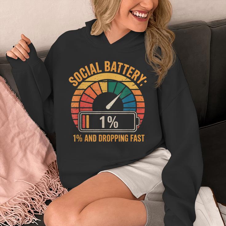 Low Social Battery Introvert Energy Unisex Hoodie Low Social Battery Introvert Energy Unisex Hoodie