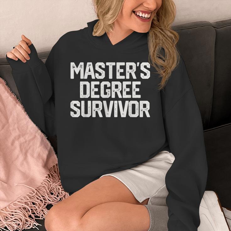 MASTER'S DEGREE SURVIVOR Graduation Grad Shirt College Unisex Hoodie