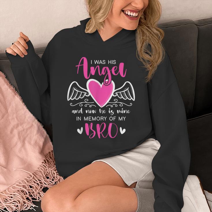 Memory Of My Brother I Was Her Angel Now She Is Mine Heaven Unisex Hoodie