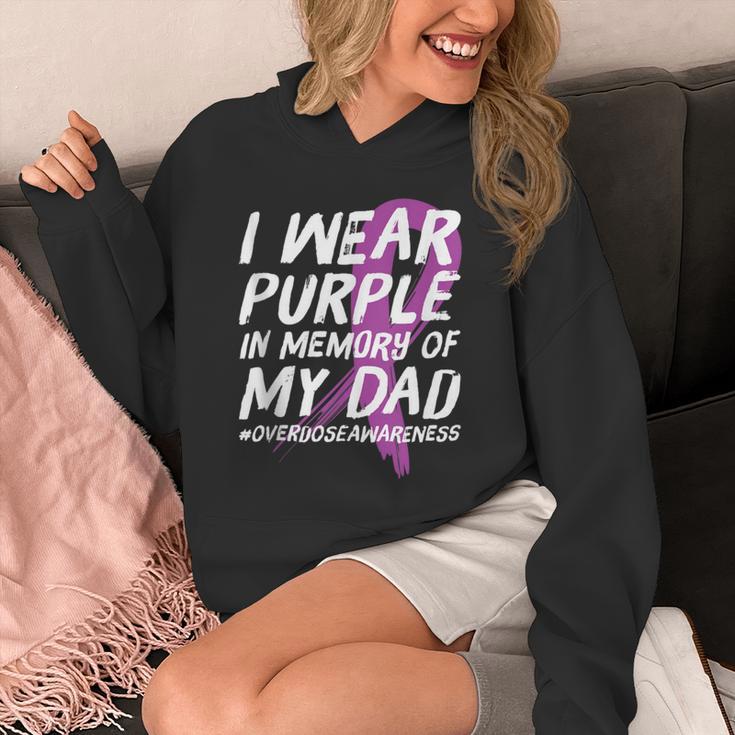 Memory Of Dad Wear Purple Overdose Awareness Unisex Hoodie Memory Of Dad Wear Purple Overdose Awareness Unisex Hoodie