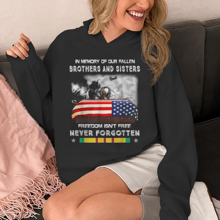 In Memory Of Our Fallen Brothers Sisters Freedom Isn't Free Unisex Hoodie In Memory Of Our Fallen Brothers Sisters Freedom Isn't Free Unisex Hoodie