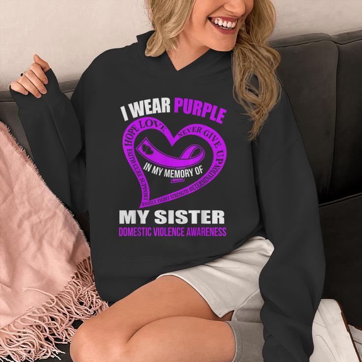 In My Memory Of My Sister DOMESTIC VIOLENCE AWARENESS Unisex Hoodie In My Memory Of My Sister DOMESTIC VIOLENCE AWARENESS Unisex Hoodie