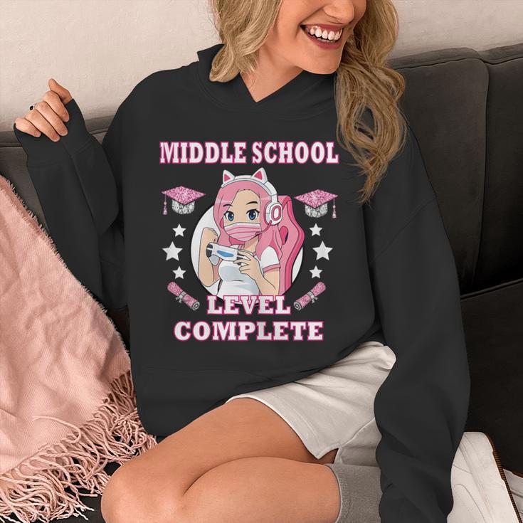 Middle School Level Complete Gaming Graduation Anime Girl Unisex Hoodie