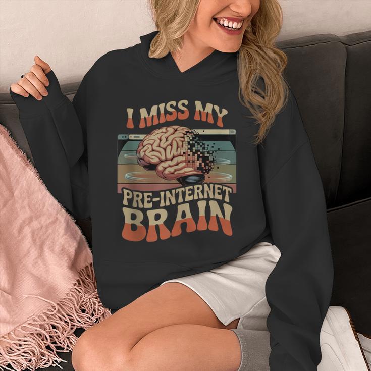 I Miss My Pre-Internet Brain Digital Nostalgia Retro Unisex Hoodie I Miss My Pre-Internet Brain Digital Nostalgia Retro Unisex Hoodie
