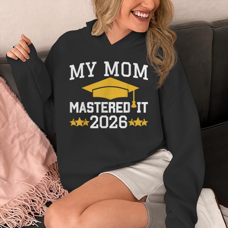 My Mom Mastered It Class Of 2026 Family Masters Graduation Unisex Hoodie