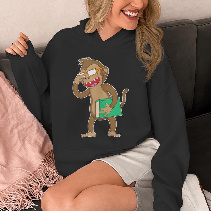 Monkey With a Book Unisex Hoodie Monkey With a Book Unisex Hoodie