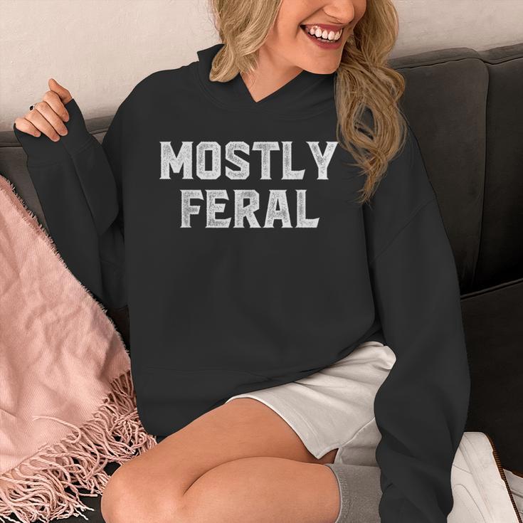 Mostly Feral Introvert Sarcastic Unisex Hoodie Mostly Feral Introvert Sarcastic Unisex Hoodie