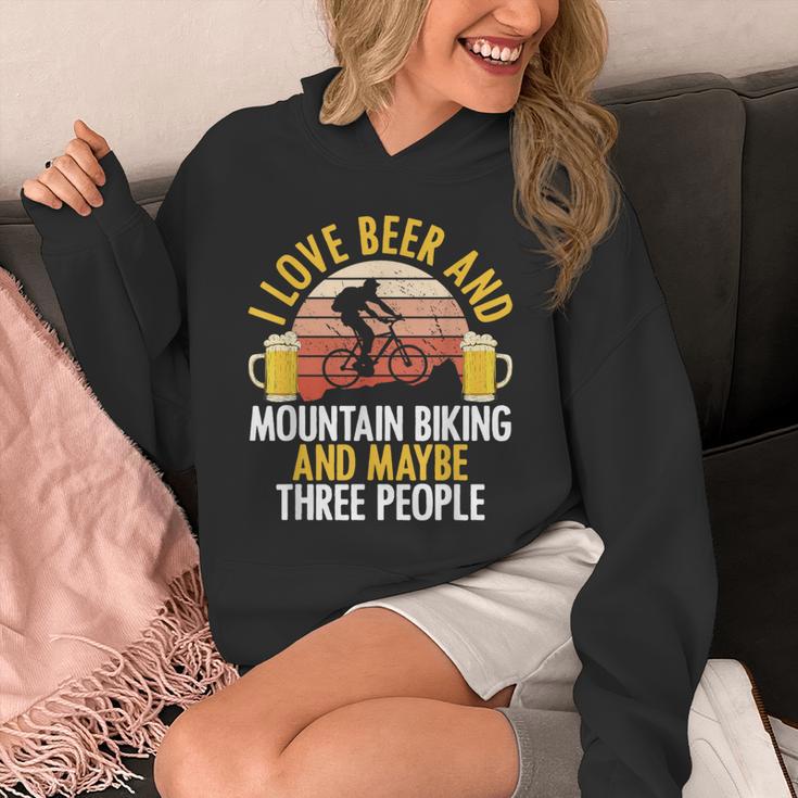 Mountain Biking Beer Drinking Introvert Sayings For Cyclist Unisex Hoodie