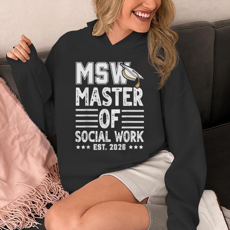 MSW Est 2026 Masters Of Social Work Graduation Social Worker Unisex Hoodie