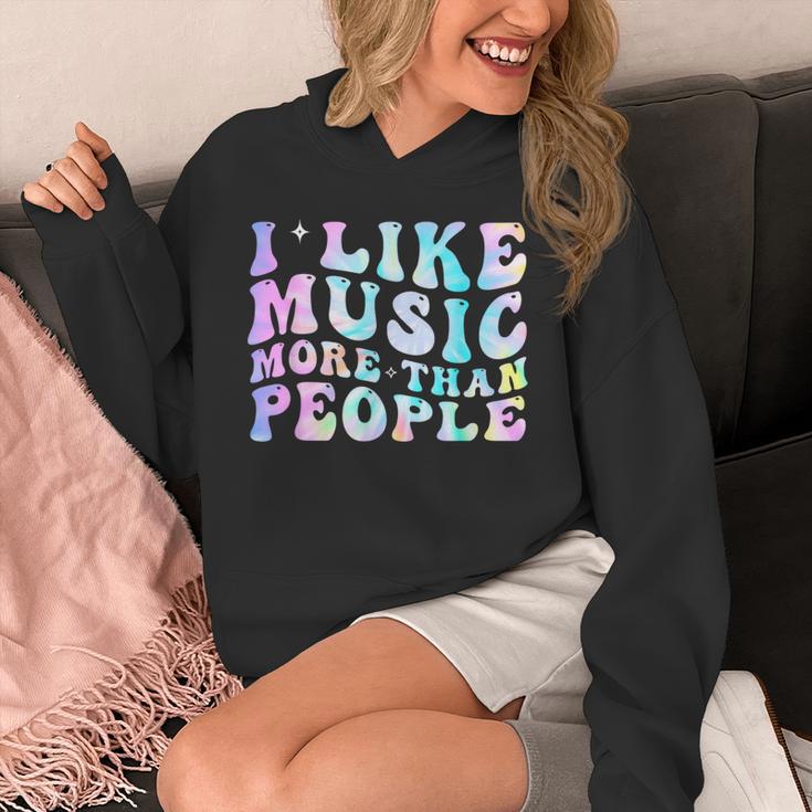 I Like Music More Than People Introvert Musician Retro Unisex Hoodie I Like Music More Than People Introvert Musician Retro Unisex Hoodie