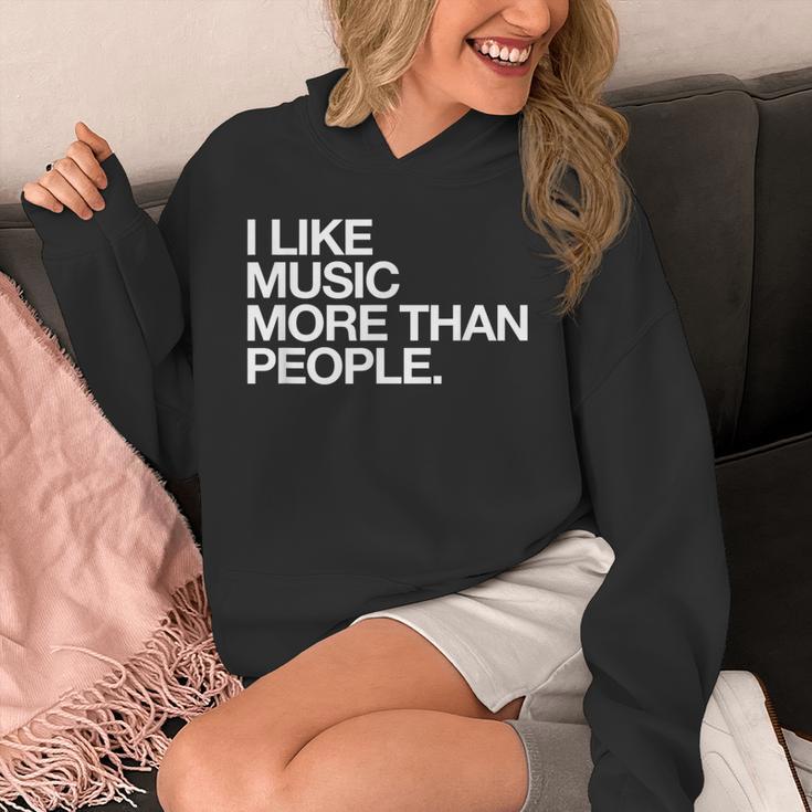 I Like Music More Than People Introvert Musician Unisex Hoodie