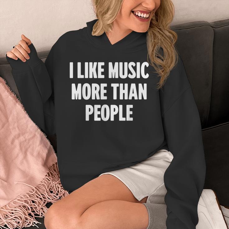 I Like Music More Than People For Introverts Unisex Hoodie I Like Music More Than People For Introverts Unisex Hoodie