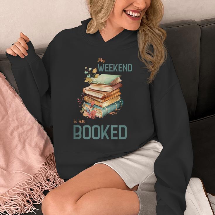 'My Weekend Is All Booked' Reading Book Introvert Librarian Unisex Hoodie 'My Weekend Is All Booked' Reading Book Introvert Librarian Unisex Hoodie