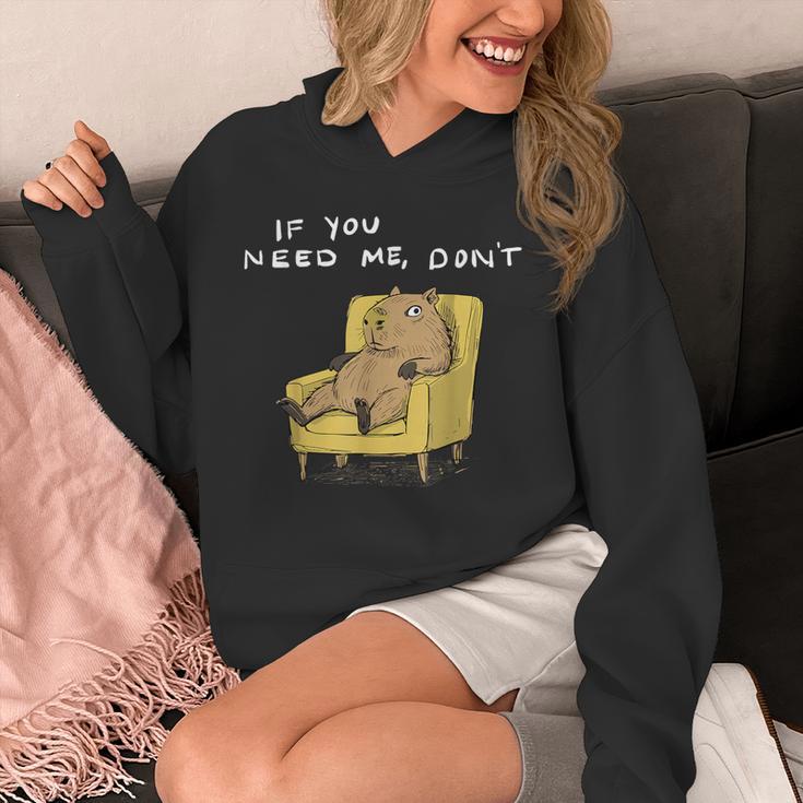 If You Need Me Don’t Introvert Capybara Sarcastic Unisex Hoodie