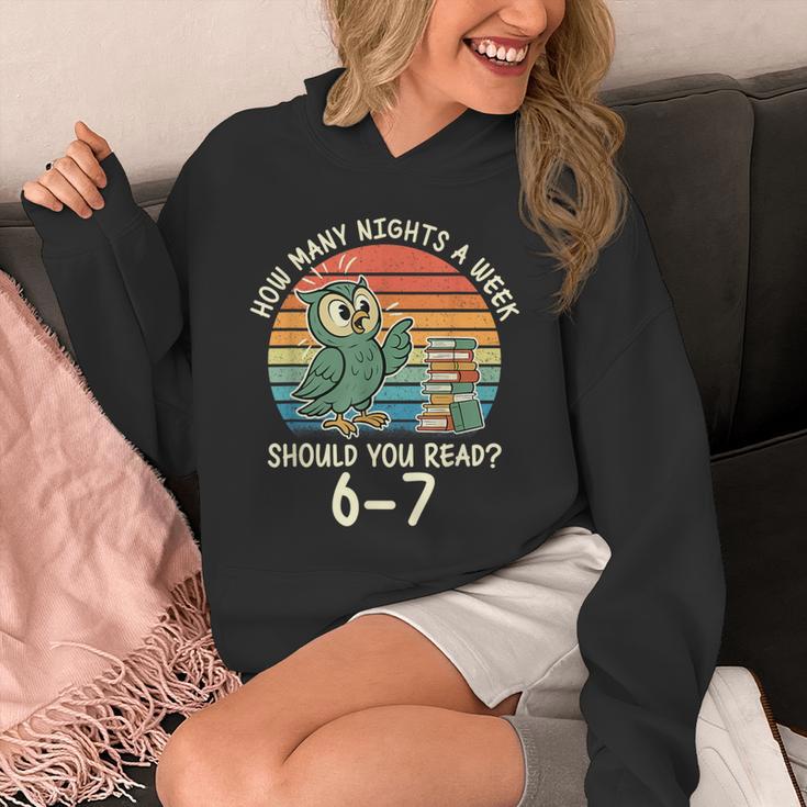 How Many Nights a Week Should You Read 67 Book Reading Meme Unisex Hoodie How Many Nights a Week Should You Read 67 Book Reading Meme Unisex Hoodie
