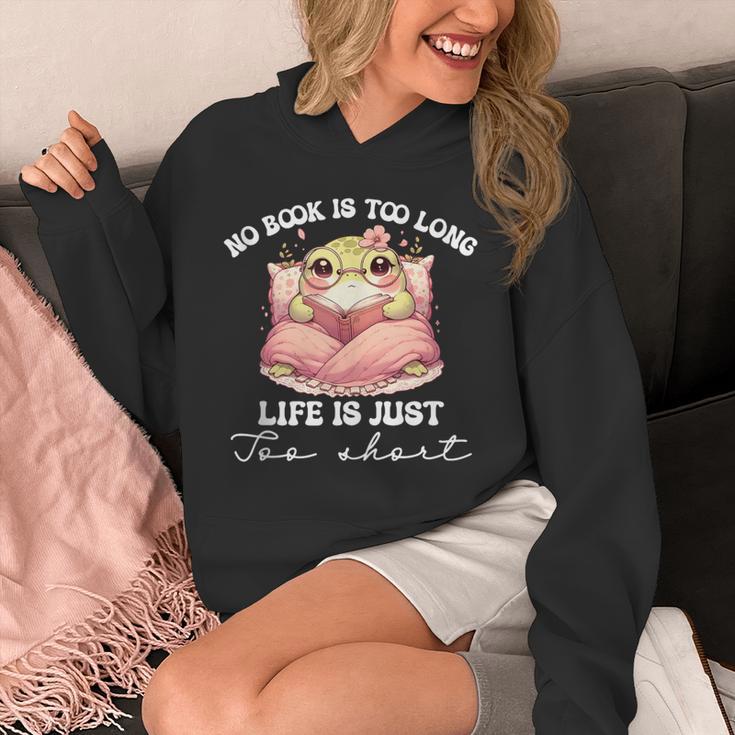 No Book Is Too Long Life Is Just Too Short Book Reading Book Unisex Hoodie