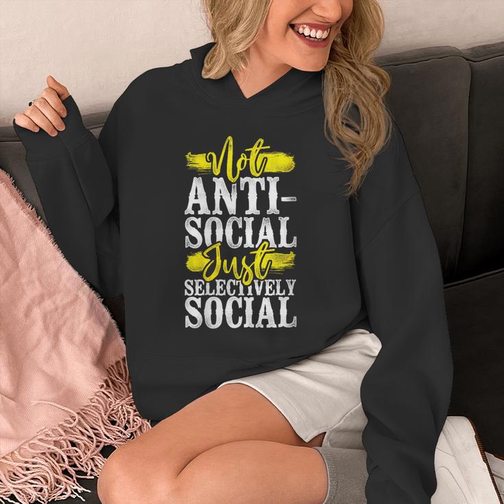 Not Anti Social Just Selectively Social Introvert Unisex Hoodie